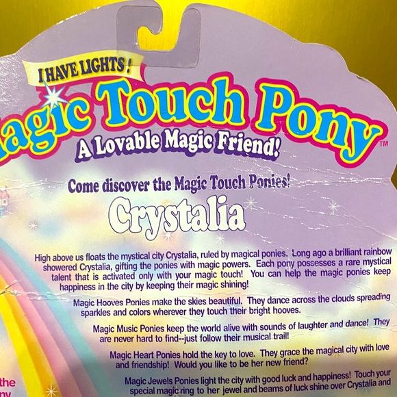 MAGIC TOUCH PONY VTG 1996 JEWELS PONY SAPPHIRE JEWELS LIGHT UP & BLINK WORKS! - Picture 15 of 15